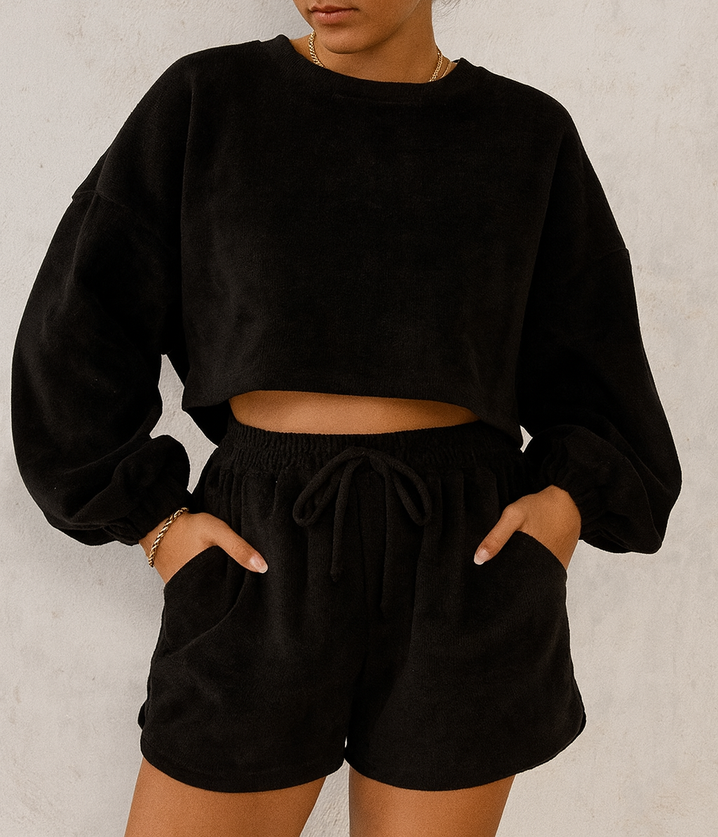 Textured Knit Pullover Set October.