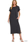 Round-Neck Midi Dress Zenana