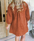 Cinnamon Corduroy Mini Dress LT