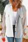 Color Block Corduroy Shacket LT