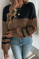 Colorblock knit Striped Sweater September.