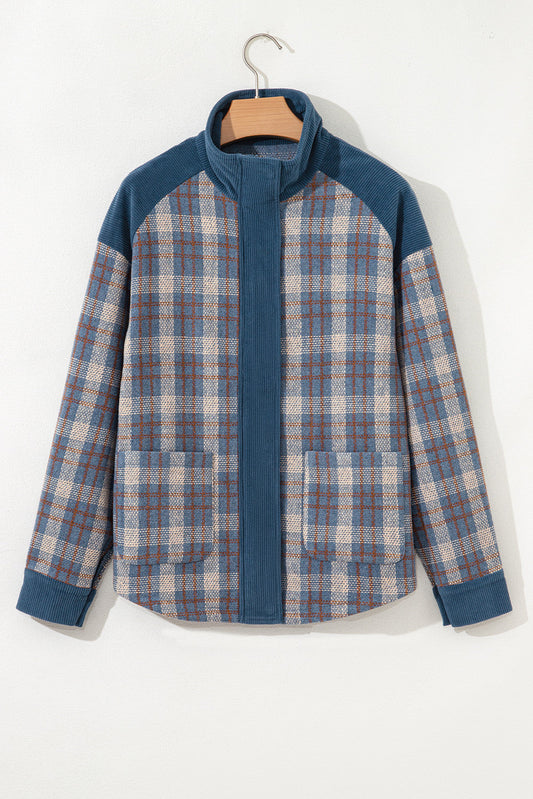 Corduroy Zip/Snap Button Jacket LT