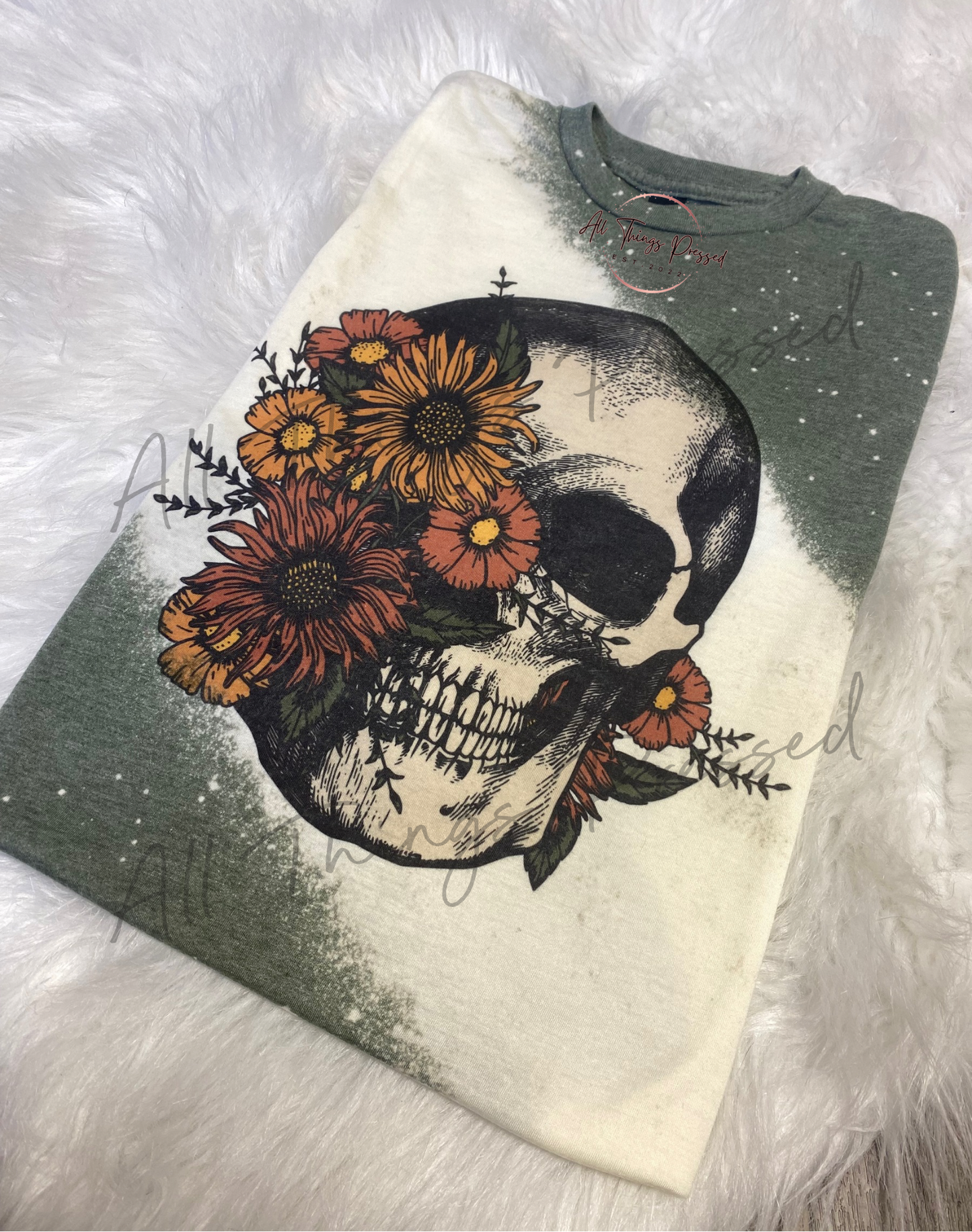 Floral skull T-Shirt