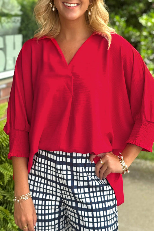 Fiery Red Tunic Top FB