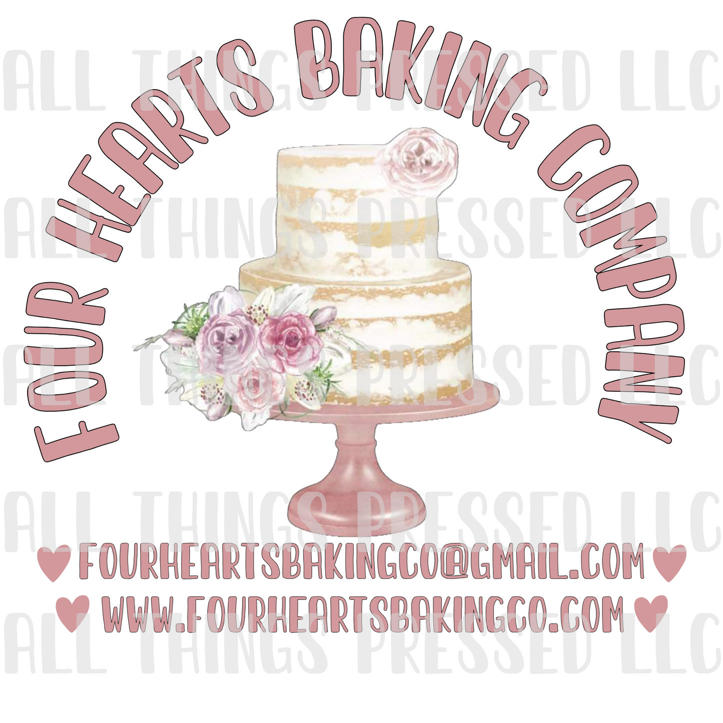 Four Hearts Bakery T-Shirt