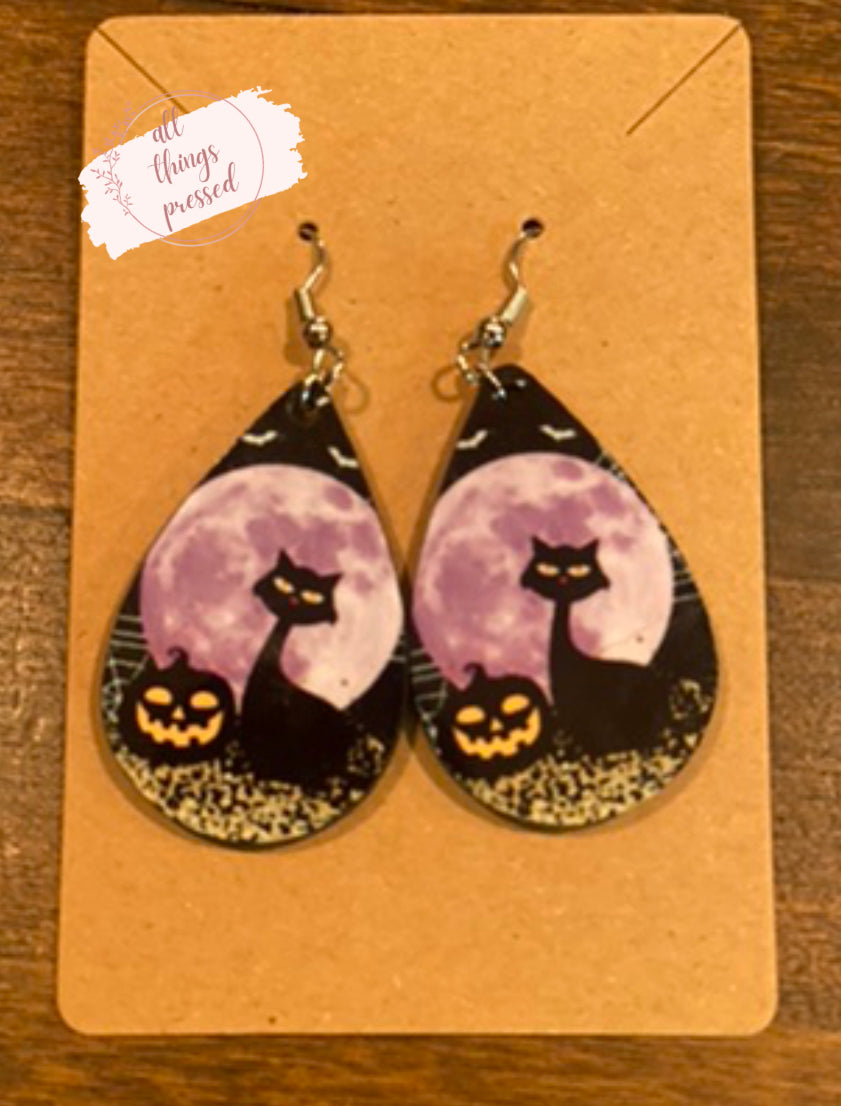 Spooky Cat Earrings