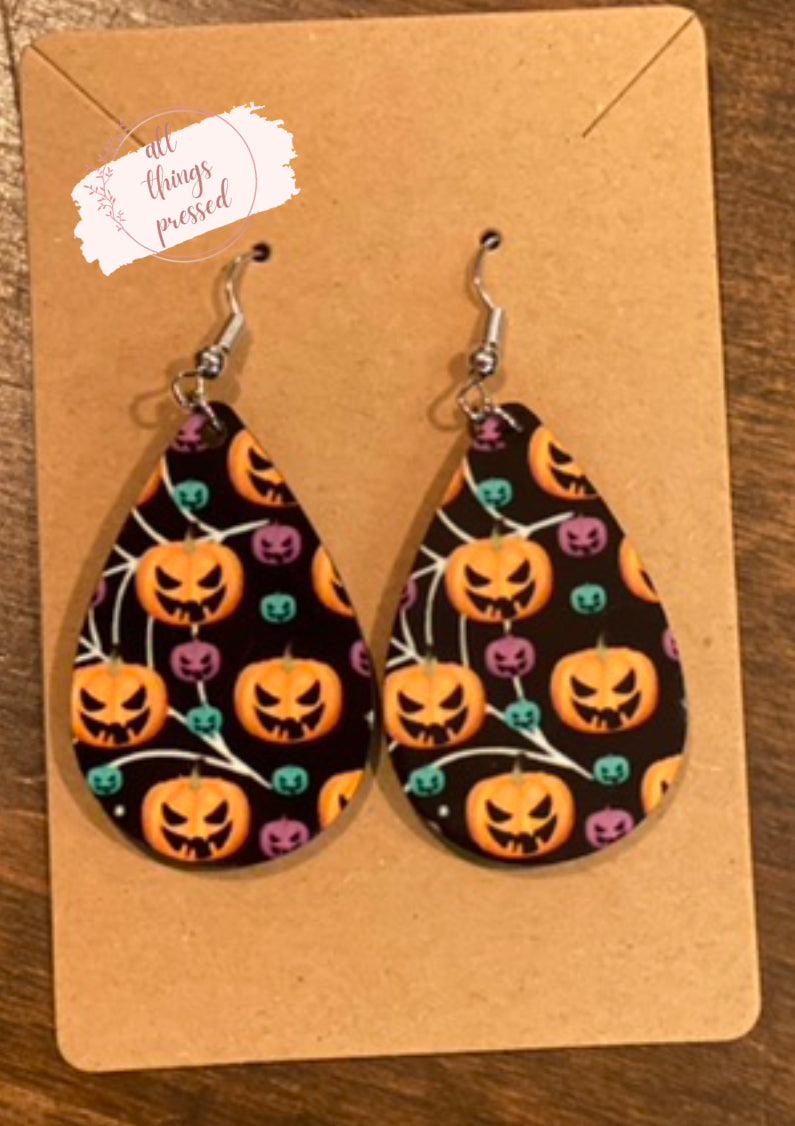 Spooky Pumpkin Earrings