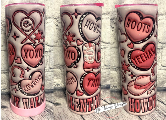 Howdy Valentine Tumbler
