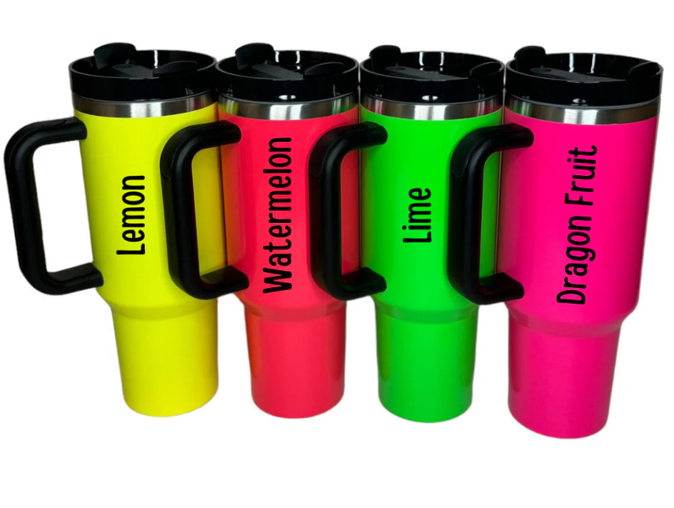 40 oz  Boho Neon Tumbler