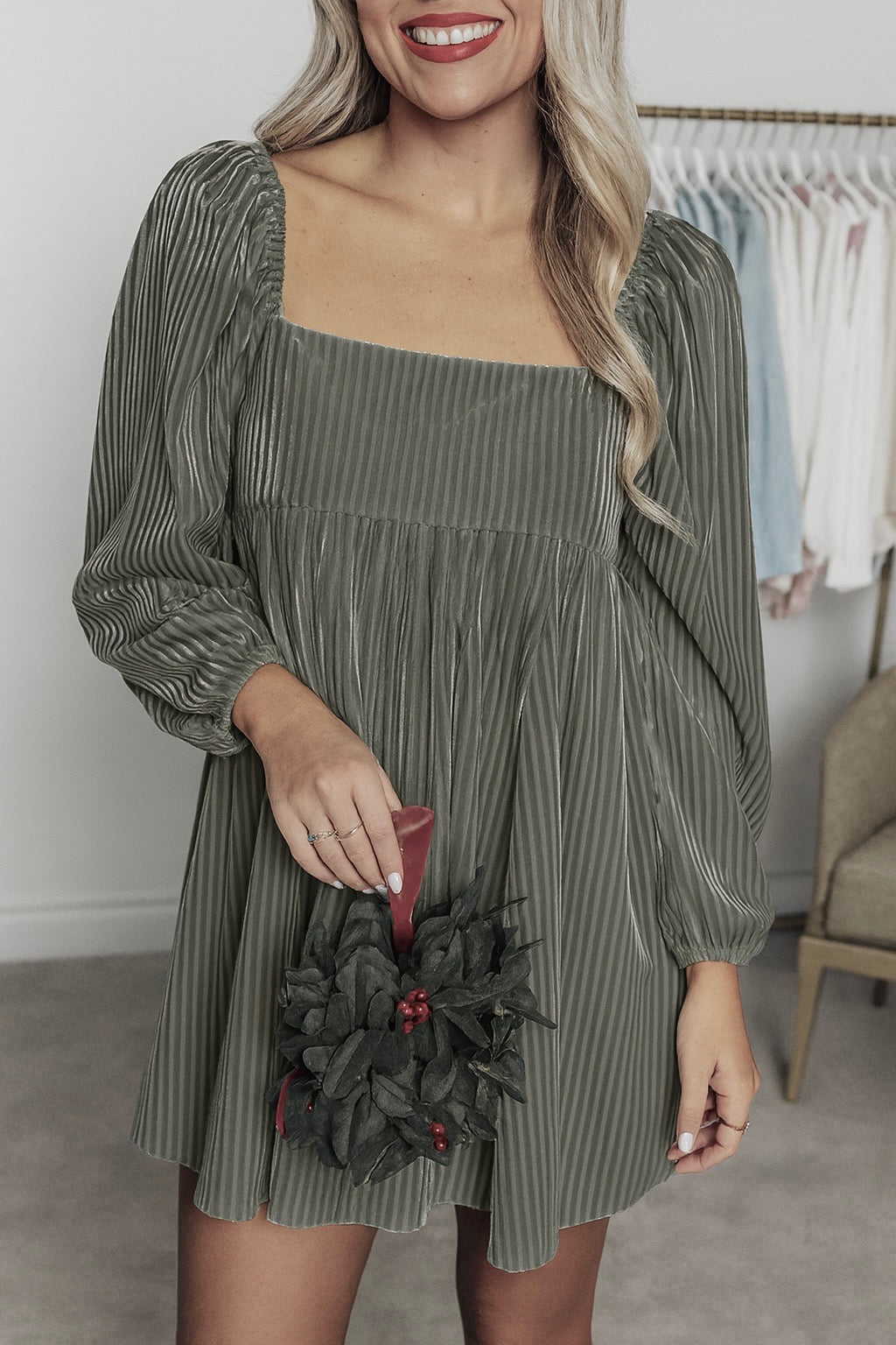 Velvet Babydoll Dress LT