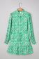 Green Paisley Tie Front Dress RTS
