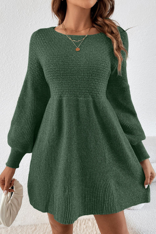 Green Lantern Sleeve Sweater Dress LT