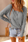 Waffle Knit Henley Top RTS