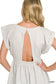 Scuba-Open Back Romper Zenana