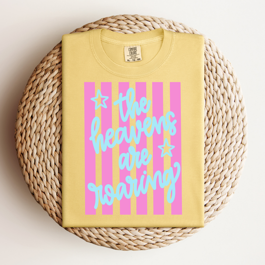 Striped Heavens Are Roaring Tee.