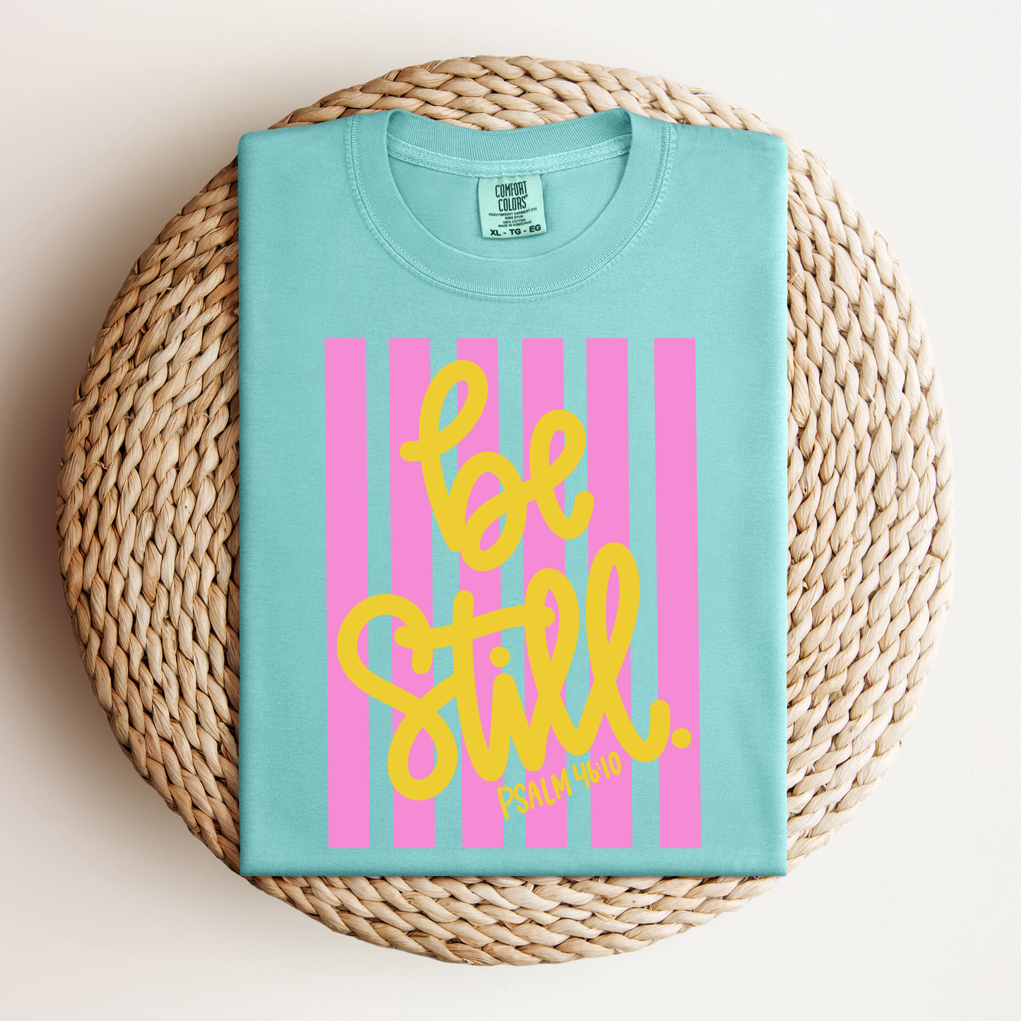 Striped Be Still Tee.