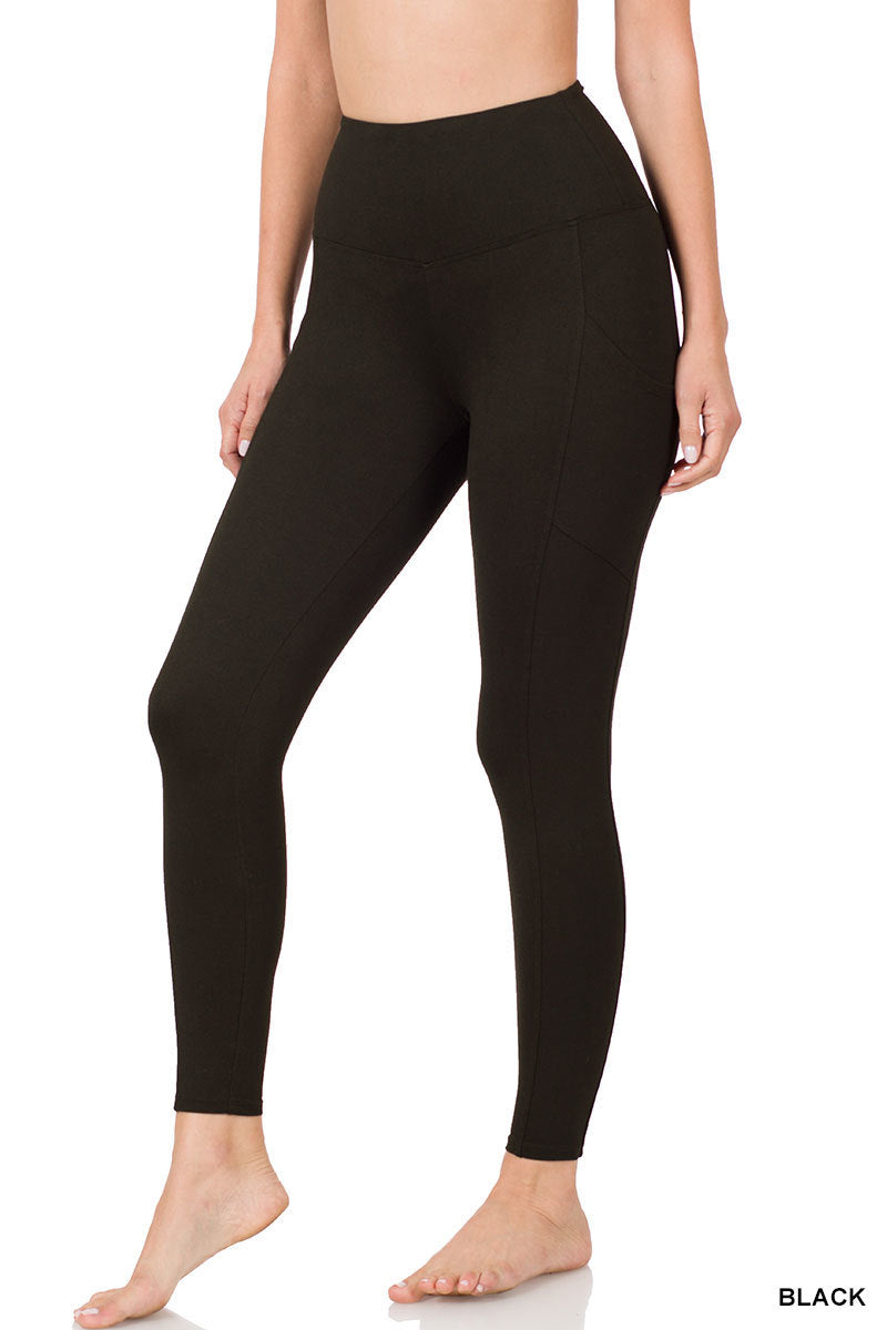 Microfiber Full Length Leggings Zenana