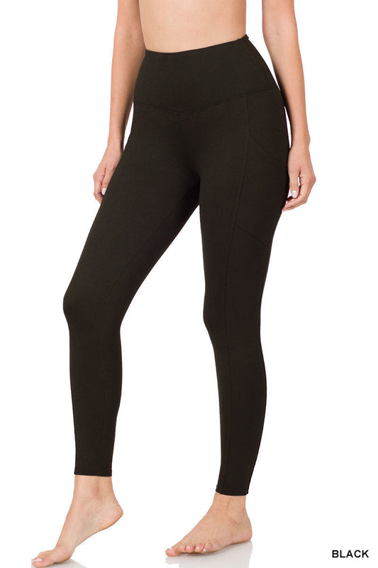 Microfiber Full Length Leggings Zenana