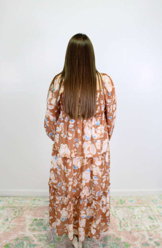 Brown Floral Maxi FB