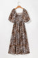 Brown Leopard Maxi Dress FB