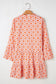 Orange Flowers Mini Dress RTS