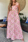 Pink Floral Plus Size Maxi RTS