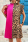 Leopard Colorblock Ruffle Dress *multiple colors* RTS