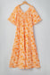 Orange Floral Maxi Dress RTS