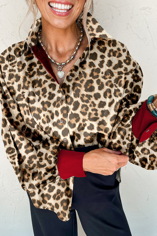 Khaki Leopard Shirt FB