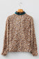 Leopard Frilled Trim Top LT