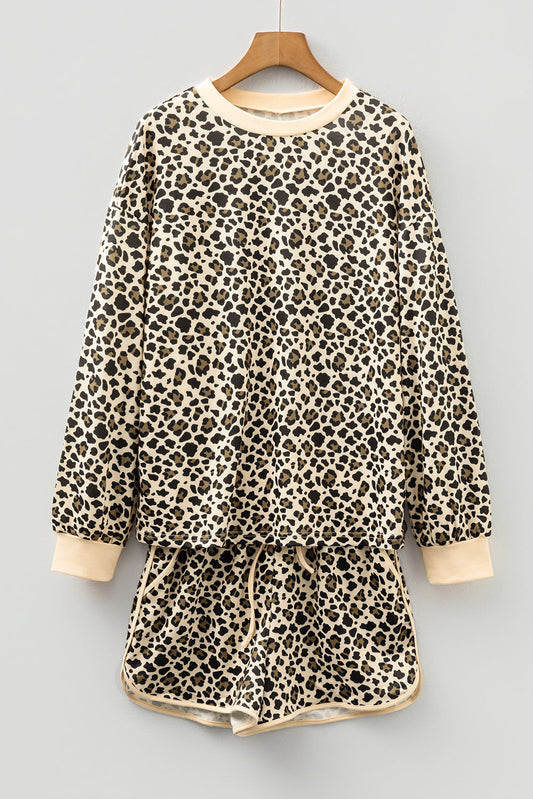 Leopard Pullover Drawstring Set RTS