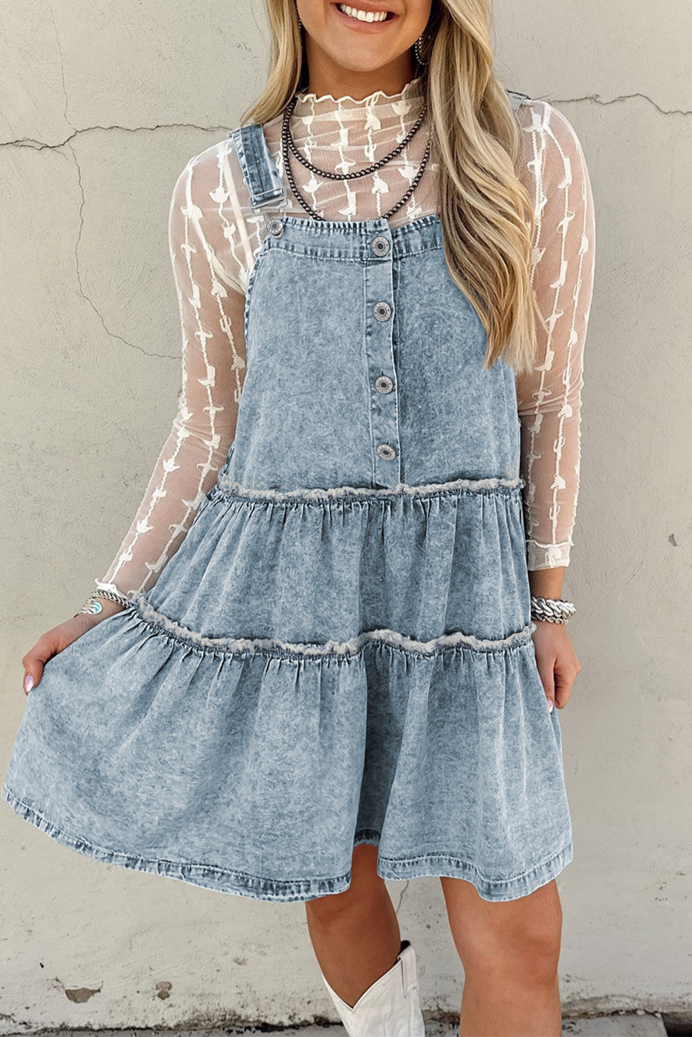 Light Wash Denim Dress LT