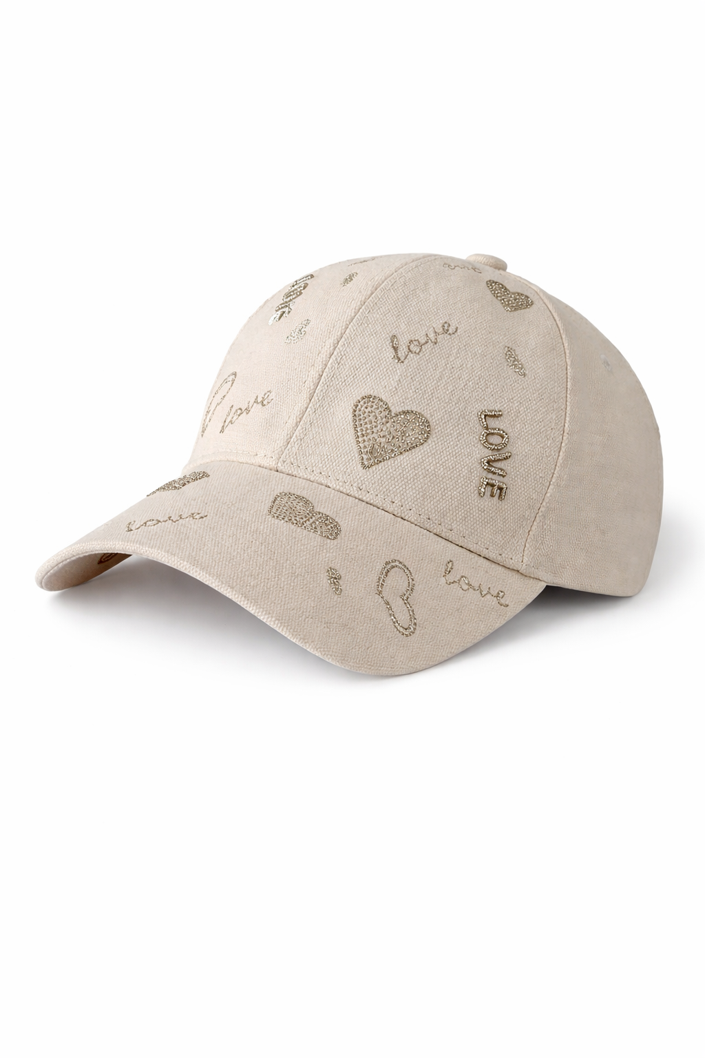 Love Heart Embroidered Hat RTS