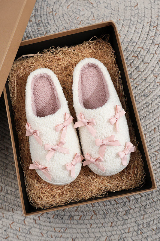 Mini Bow Plush Slipper FB