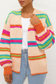 Multicolor Knit Oversize Cardigan LT