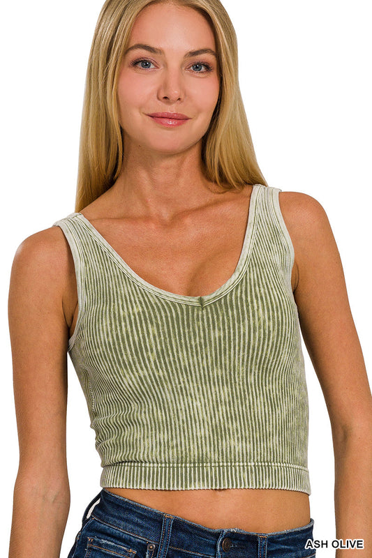V-Neck Padded Tank Zenana