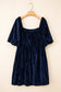 Navy Velvet Plus Size Dress RTS