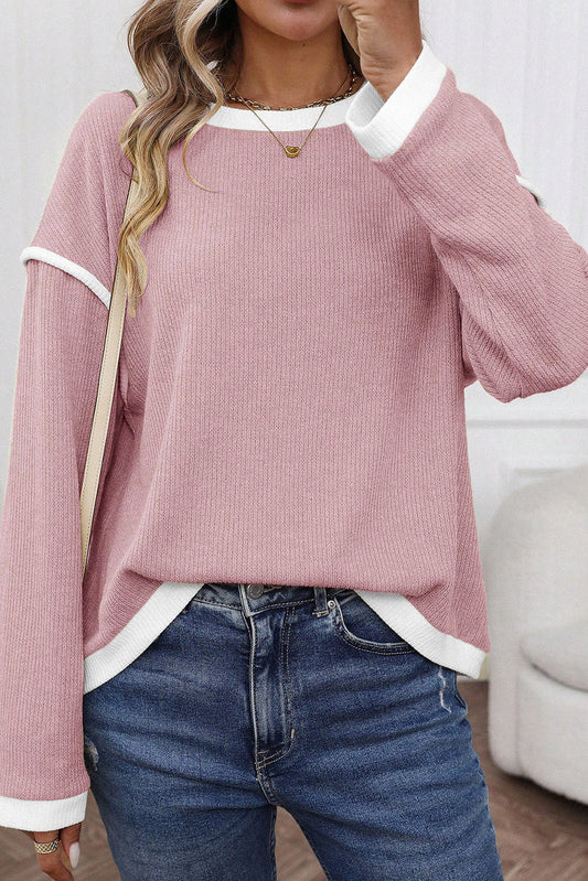 Contrast Loose Top LT