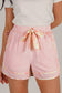 Pink Floral Trim Shorties LT