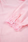 Pink Lace Button Up Blouse LT