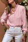 Pink Lace Button Up Blouse LT