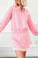 Pink Lace Sweatshirt Set LT