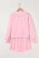 Pink Lace Sweatshirt Set LT
