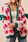 Pink Plaid Bowknot Cardigan LT