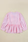 Pink Stripe Bowknot Blouse LT