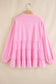 Pink Tiered Plus Size Blouse LT