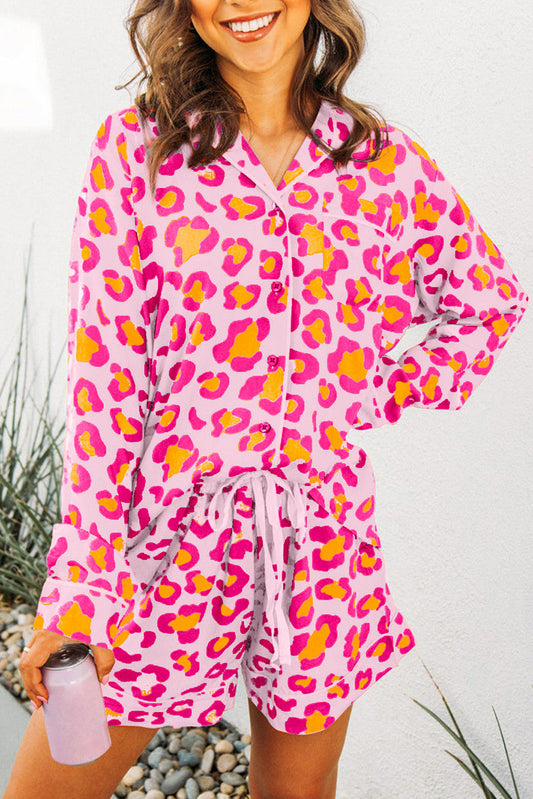 Pink Leopard PJ Set