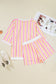 Pink and Orange Stripe Casual Set LT