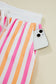 Pink and Orange Stripe Casual Set LT