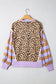 Purple Stripe Leopard Pullover FB
